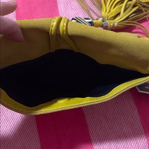 Juicy Couture Mustard Yellow Clutch with Tassels - Picture 8 of 9